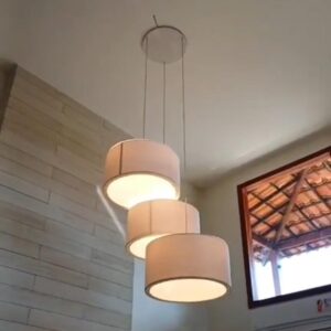 Luminaria pendente para sala teto alto